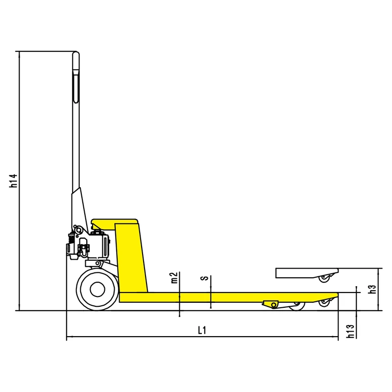 Hand Pallet Truck with Backrest (RPV2500O) 2500 kg 2