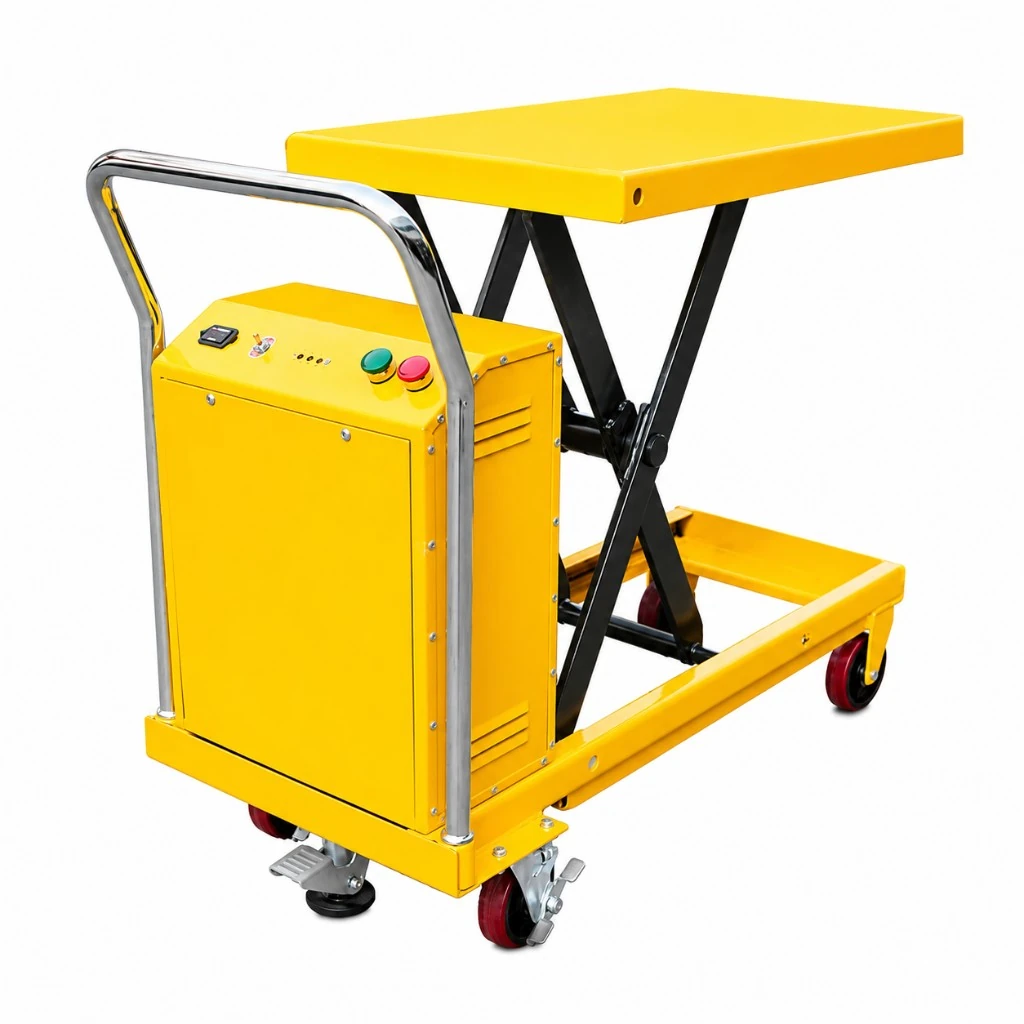 Semi-Electric Mobile Scissor Lift Table (PMPS300) 300 kg