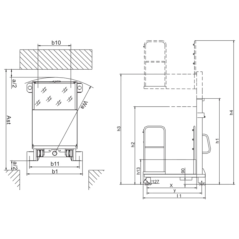 Semi-Electric Order Picker (PEKV400) 400 kg 3500-4500 mm - view 2