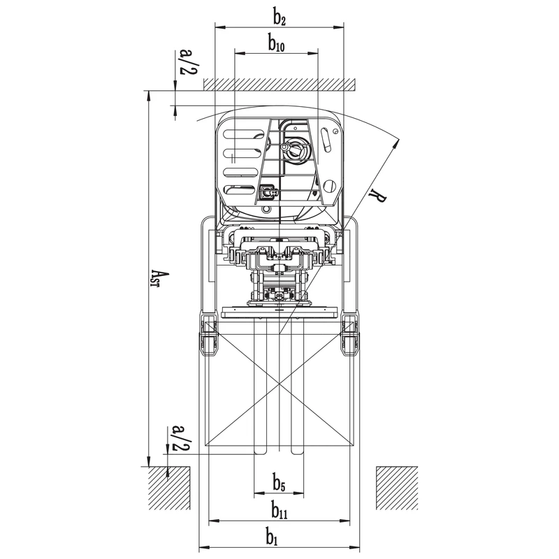 Electric Fork Reach Truck (REV15DS/REV18DS) 1500-1800 kg 3000-4000 mm - view 7