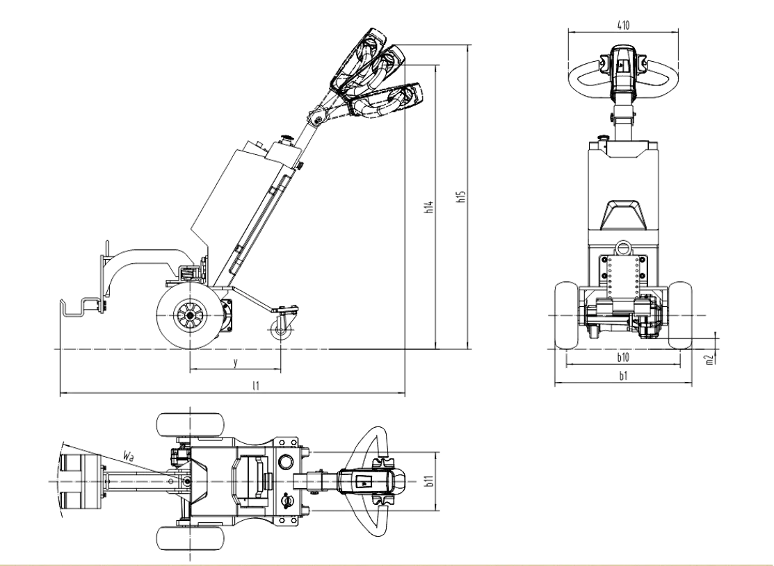 Light-Duty Tow Tractor (VEV10H-Li) 1000 kg - view 10